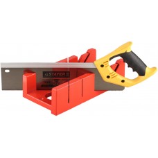 Набор STAYER 15395-35 "MASTER" пластмассовое + ножовка с 2-комп рукояткой, усиленный обушок, стусло MAXI 4" 